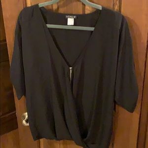 Black dress blouse.